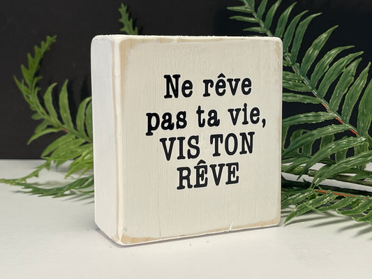 ne rêve pas ta vie, vis ton rêve